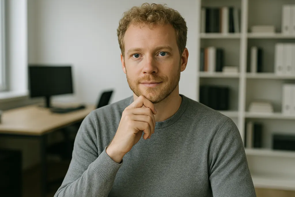 A man thinking about how to choose the best supply chain visibility software