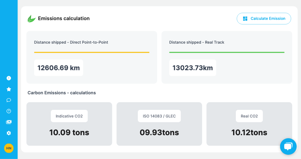 emissions tracking and insights